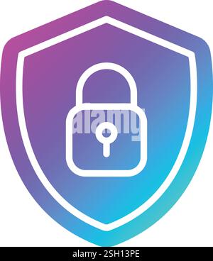 Cyber security Vector Icon Design Illustration Stock Vector
