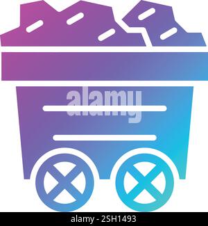 Mining Vector Icon Design Illustration Stock Vector