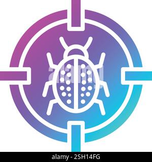 Target Vector Icon Design Illustration Stock Vector