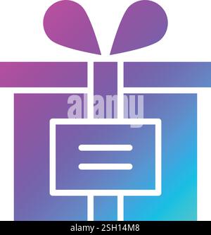 Gift Box Vector Icon Design Illustration Stock Vector