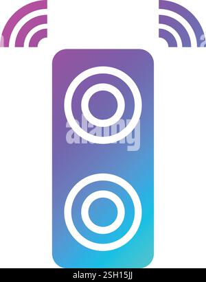 Speaker Vector Icon Design Illustration Stock Vector