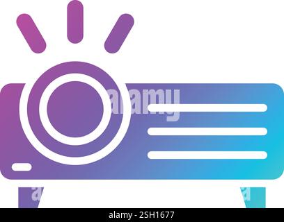 Projector Vector Icon Design Illustration Stock Vector