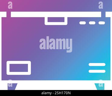 Freezer Vector Icon Design Illustration Stock Vector
