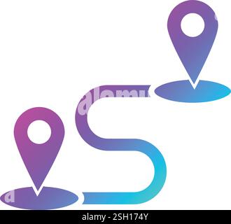 Destination Vector Icon Design Illustration Stock Vector