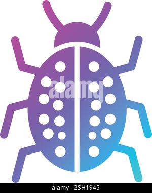 Bug Vector Icon Design Illustration Stock Vector