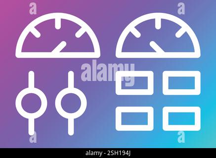 Control panel Vector Icon Design Illustration Stock Vector