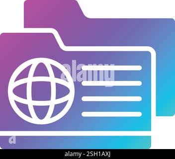 Folder Vector Icon Design Illustration Stock Vector