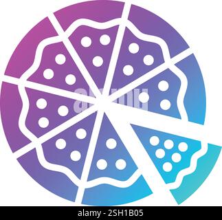 Pizza Vector Icon Design Illustration Stock Vector