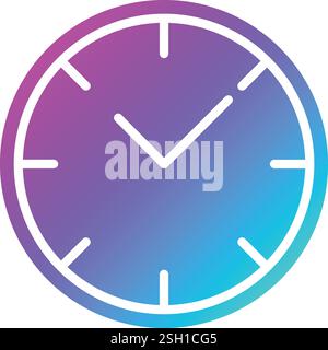 Clock Vector Icon Design Illustration Stock Vector