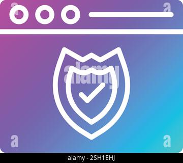 Web protection Vector Icon Design Illustration Stock Vector