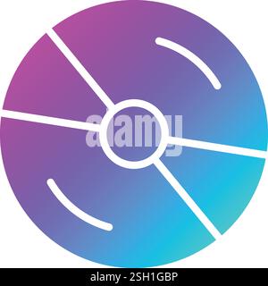 Cd Vector Icon Design Illustration Stock Vector