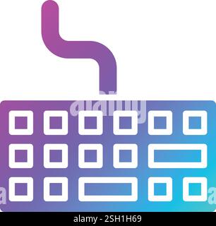 Keyboard Vector Icon Design Illustration Stock Vector