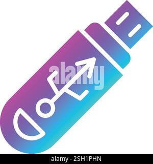 Pendrive Vector Icon Design Illustration Stock Vector