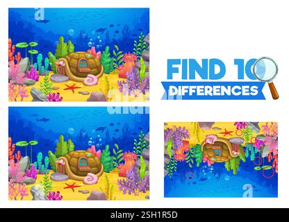 Under the sea maze for kids with turtle, whale, shark, seahorse ...