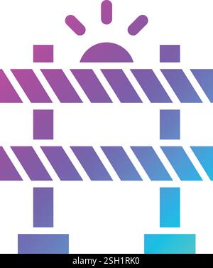 Barrier Vector Icon Design Illustration Stock Vector