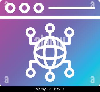Browser Vector Icon Design Illustration Stock Vector