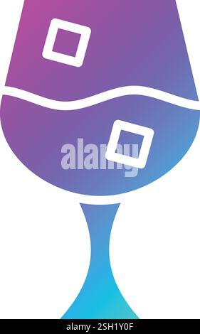 Wine Glass Vector Icon Design Illustration Stock Vector