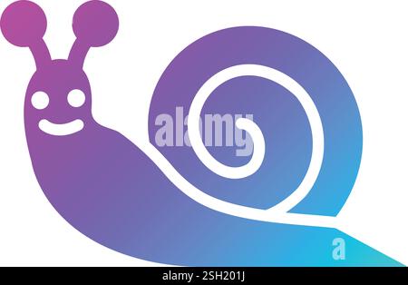Snail Vector Icon Design Illustration Stock Vector