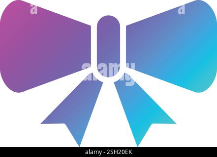 Bow Vector Icon Design Illustration Stock Vector