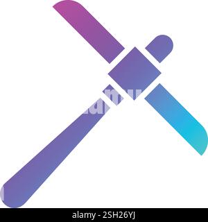 Pickaxe Vector Icon Design Illustration Stock Vector