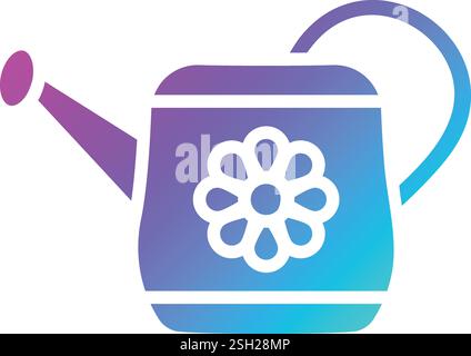 Watering can Vector Icon Design Illustration Stock Vector
