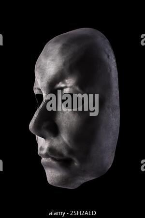 Black mask isolated on black background with clipping path Stock Photo