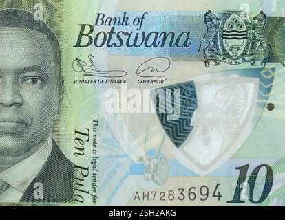 10 pula banknote, Botswana, Africa Stock Photo - Alamy