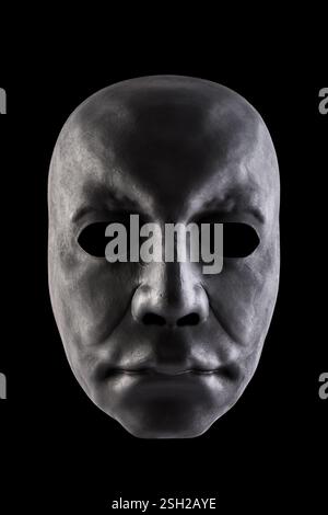 Black mask isolated on black background with clipping path Stock Photo