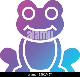 Frog Vector Icon Design Illustration Stock Vector