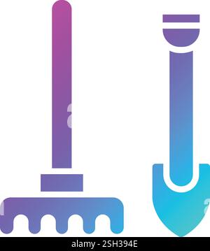 Gardening tools Vector Icon Design Illustration Stock Vector