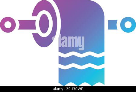 Toilet paper Vector Icon Design Illustration Stock Vector