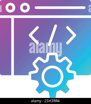 Web development Vector Icon Design Illustration Stock Vector