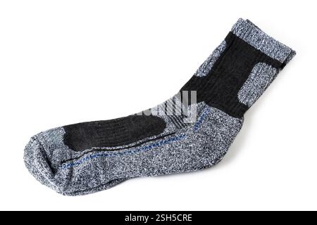 Pair warm socks on white background Stock Photo