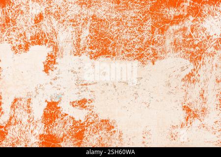 Grunge texture, old wall with paint peeling off the surface, urban background Stock Photo