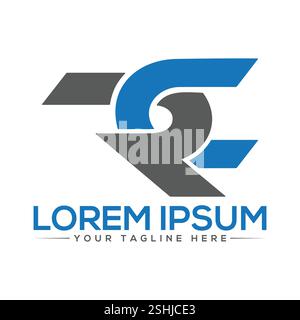 RC Logo Design Stock Vector
