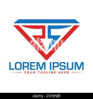 RR Letter Logo Design Stock Vector