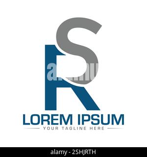 RS Letter Logo Design Stock Vector