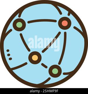 Connections vector doodle illustration and graphic. Part of business and office category. Stock Vector