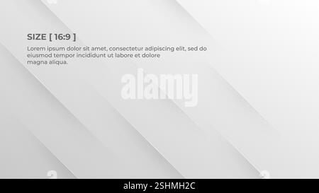 white abstract geometric background design Stock Vector