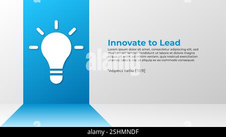 Innovative Business Solutions Presentation Background Stock Vector