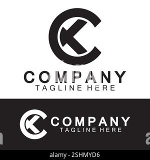 Initial Letter CK Logo Design Vector Template. Stock Vector