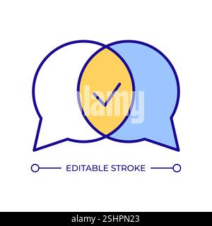 Communication RGB color icon Stock Vector