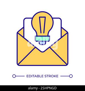 Communication RGB color icon Stock Vector