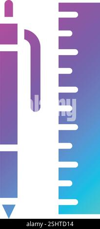 Stationery Vector Icon Design Illustration Stock Vector