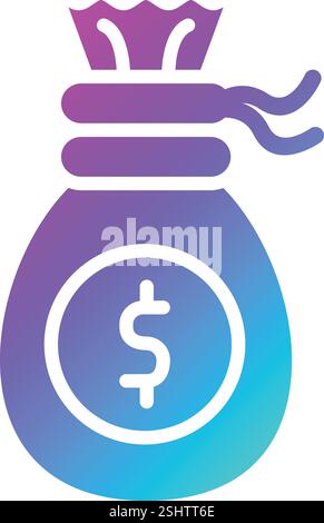 Money bag Vector Icon Design Illustration Stock Vector