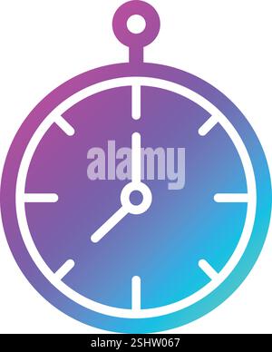 Clock Vector Icon Design Illustration Stock Vector