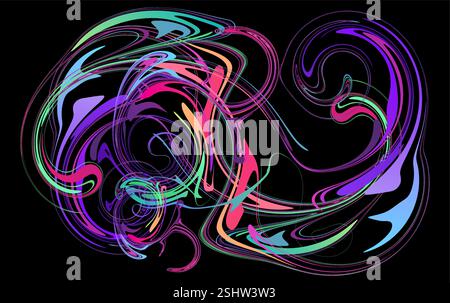 Colorful abstract liquid and fluid vector background Stock Vector