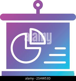 Pie chart Vector Icon Design Illustration Stock Vector