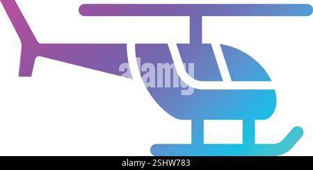 Helicopter Vector Icon Design Illustration Stock Vector