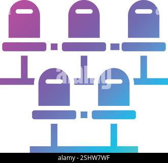 Waiting room Vector Icon Design Illustration Stock Vector